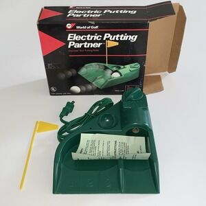 World Of Golf Electric Putting Partner w Ball Return Oscar Jr. Golfing Hobby NEW